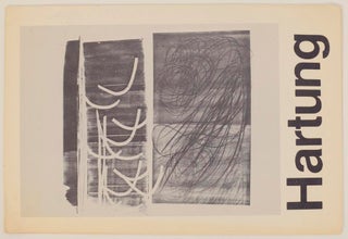 Item #166768 Hans Hartung: Recent Etchings and Lithographs. Hans HARTUNG