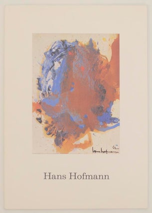 Item #166825 Hans Hofmann: Paintings on Paper: 1958-1965. Hans HOFMANN