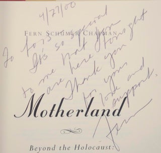 Motherland: Beyond The Holocaust A Daughter's Journey To Reclaim The Past (Signed First Edition)