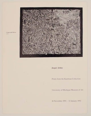 Item #167127 Jasper Johns Prints from the Kaufman Collection. Jasper JOHNS