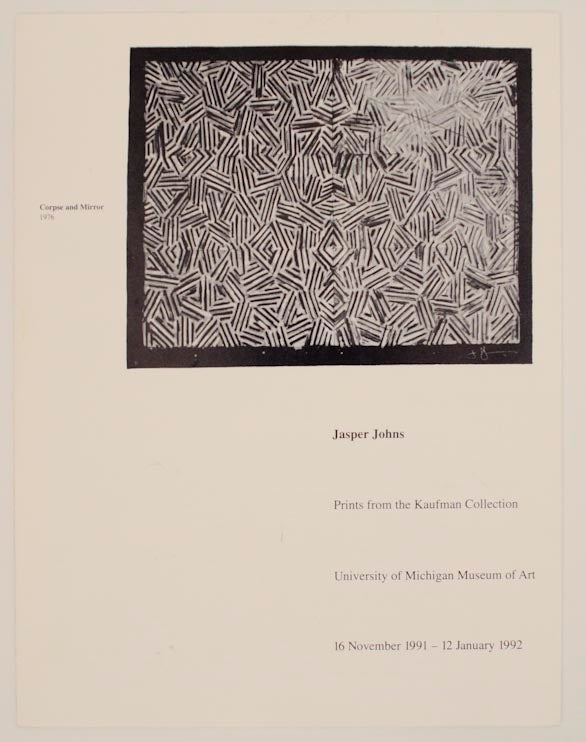 Item #167127 Jasper Johns Prints from the Kaufman Collection. Jasper JOHNS.