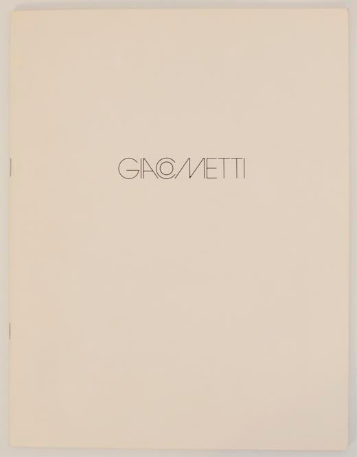 Item #167366 Giacometti. John FLEMING.