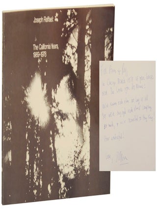 Item #167449 Joseph Raffael: The California Years, 1969-1978 (Signed First Edition). Joseph...