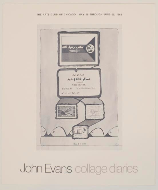 Item #167595 John Evans: Collage Diaries. John EVANS.