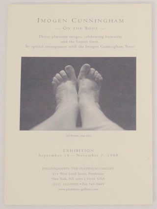 Item #168225 Imogen Cunningham: On The Body. Imogen CUNNINGHAM