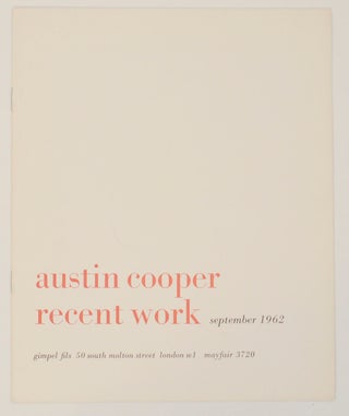 Item #168920 Austin Cooper: Recent Work. Austin COOPER