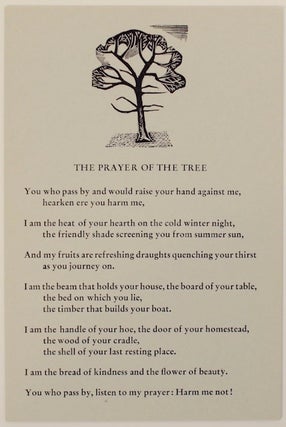 Item #169217 The Prayer of the Tree