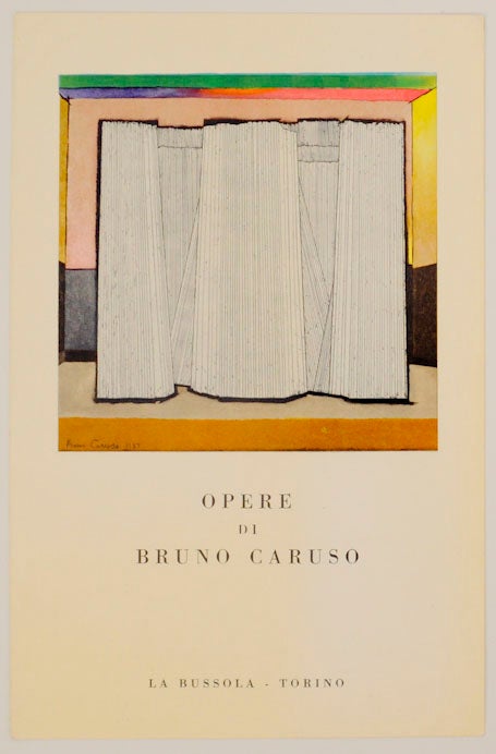 Item #169368 Opere Di Bruno Caruso. Bruno CARUSO.