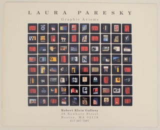 Item #169880 Laura Paresky: Graphic Axioms. Laura PARESKY, Maureen C. O'Brien