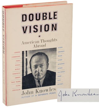 Item #169959 Double Vision (Signed First Edition). John KNOWLES