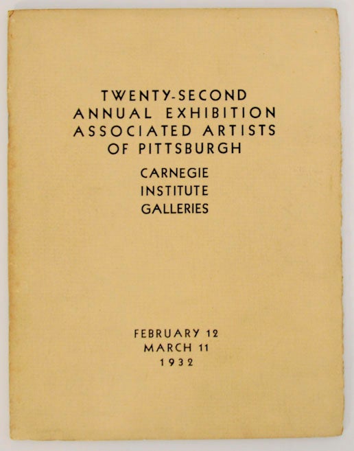 Item #170143 Associated Artists of Pittsburgh: Twenty Second Annual Exhibition