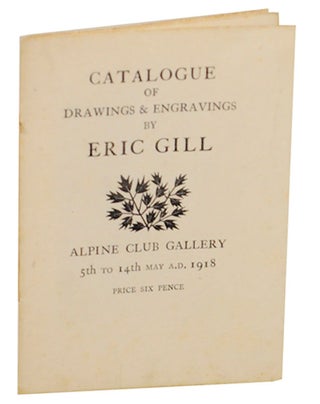 Item #170736 Catalogue of Drawings & Engravings By Eric Gill. Eric GILL