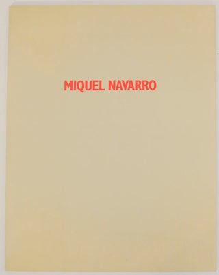 Item #170755 Miquel Navarro. Miquel NAVARRO, Kevin Power