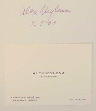 Alex Mylona (Signed First Edition)