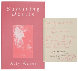 Item #170907 Surviving Desire (Signed First Edition). Ally ACKER