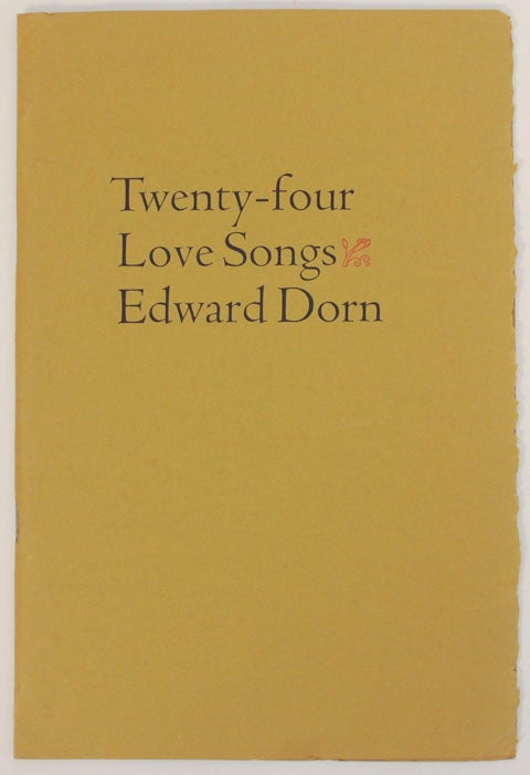 Item #170920 Twenty-Four Love Songs. Edward DORN.