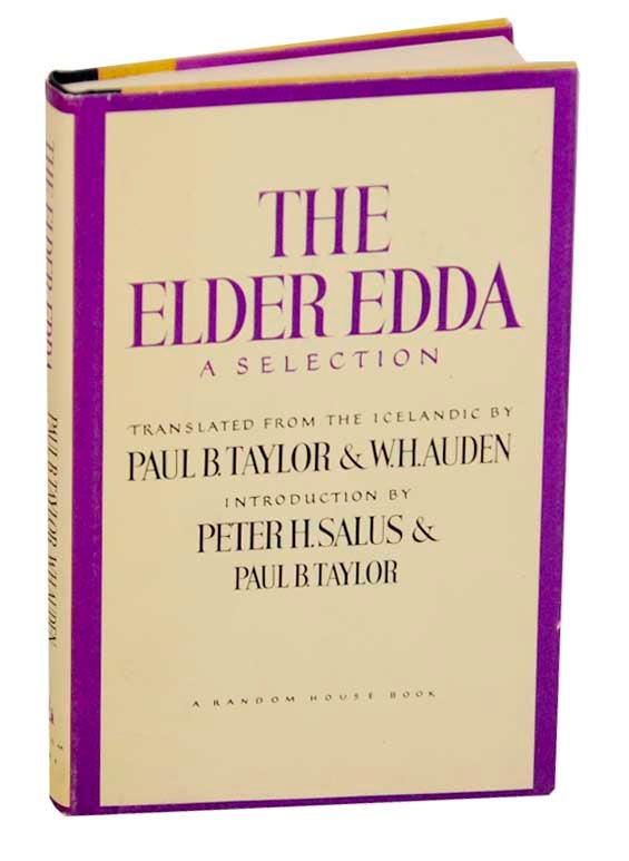 Item #170935 The Elder Edda: A Selection. Paul TAYLOR, W H. Auden, Peter H. Salus.
