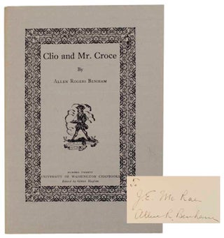 Item #170992 Clio and Mr. Croce (Signed First Edition). Allen Rogers BENHAM