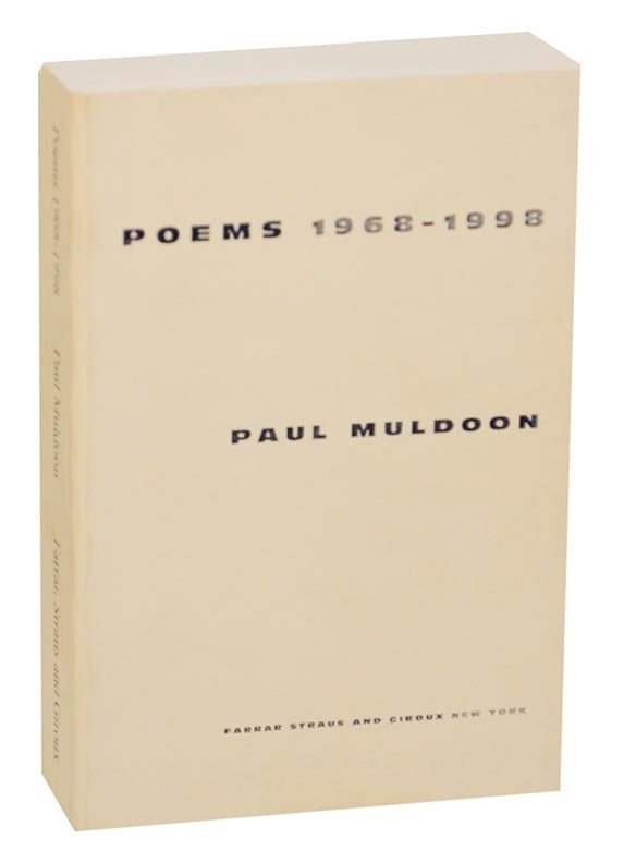 Item #171262 Poems 1968-1998. Paul MULDOON.