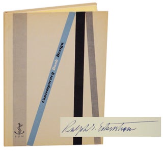 Item #171275 Contemporary Book Design (Signed First Edition). Ralph E. ECKERSTROM