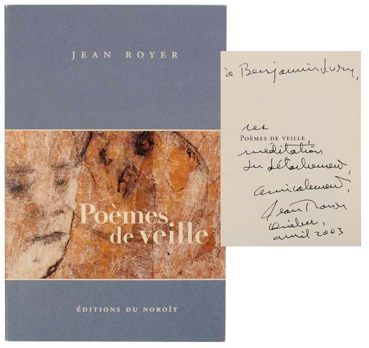 Item #171284 Poemes de Veille (Signed First Edition). Jean ROYER.