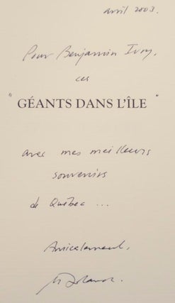 Geants Dans L'Ile (Signed First Edition)