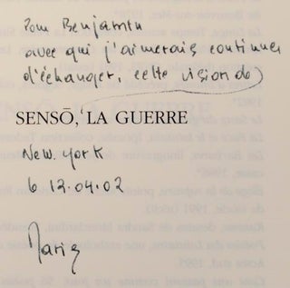 Senso, la Guerre (Signed First Edition)
