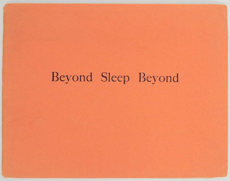 Item #171362 Beyond Sleep Beyond. Karl KOPP.