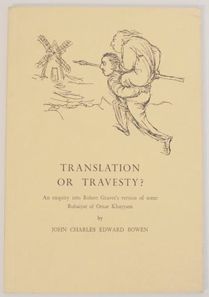 Item #171851 Translation or Travesty? An Enquiry into Robert Grave's version of some...