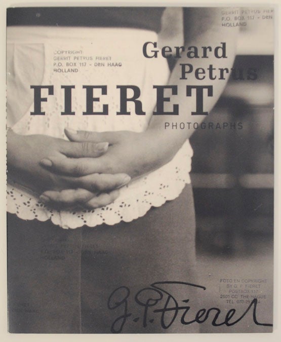 Item #172233 Gerard Petrus Fieret: Photographs. Gerard Petrus FIERET.