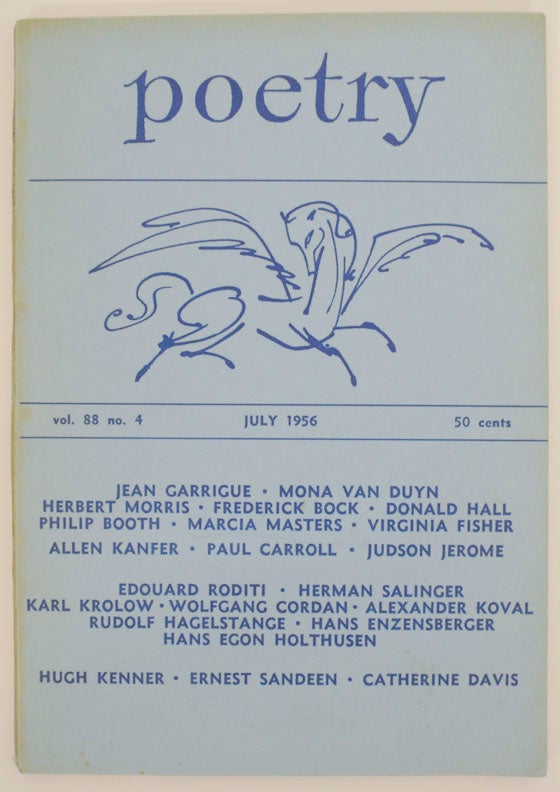 Item #172519 Poetry Vol No. 4 July 1956. Henry RAGO.