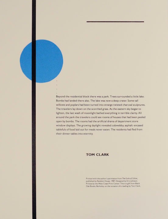 Item #173097 from The Exile of Celine. Tom CLARK.