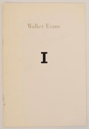 Item #173872 Walker Evans I. Walker EVANS
