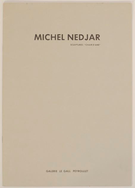 Item #173989 Michel Nedjar Sculptures Chair D'Ame. Michel NEDJAR, Michel Thevoz.