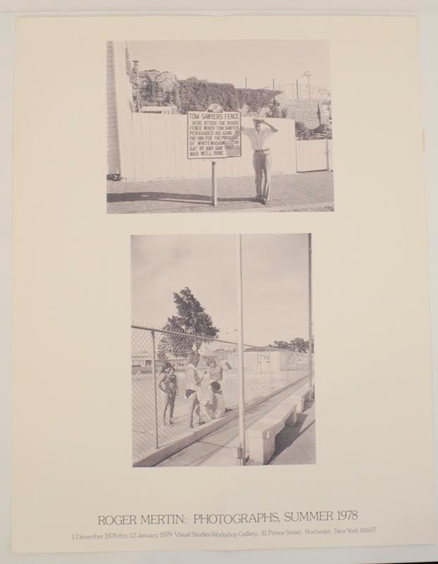 Item #174148 Roger Mertin: Photographs, Summer 1978. Roger MERTIN.
