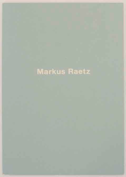 Item #174547 Markus Raetz. Markus RAETZ.