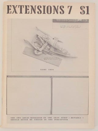 Item #174704 Extensions No. 7. Suzanne ZAVRIAN, Joachim Neugroschel, Andrew Codrescu Paul...