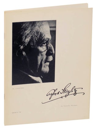 Item #175107 Aperture 8:1 - Alfred Stieglitz: Introduction to an American Seer. Dorothy -...