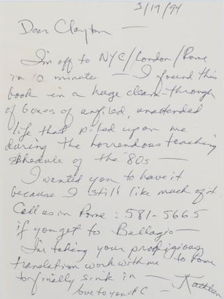 Each Next: Narratives (Signed Association Copy)