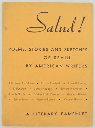 Item #175533 Salud Poems! Stories and Sketches of Spain by American Writers. Alan CALMER