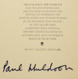 The O-Os' Party, New Year's Eve (Signed Limited Edition)