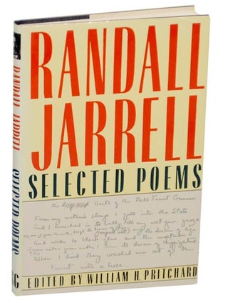 Item #176609 Selected Poems. Randall JARRELL, William H. Pritchard