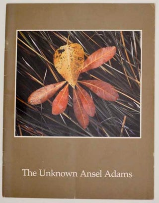 Item #177180 The Unknown Ansel Adams. James ALINDER, Ansel Adams