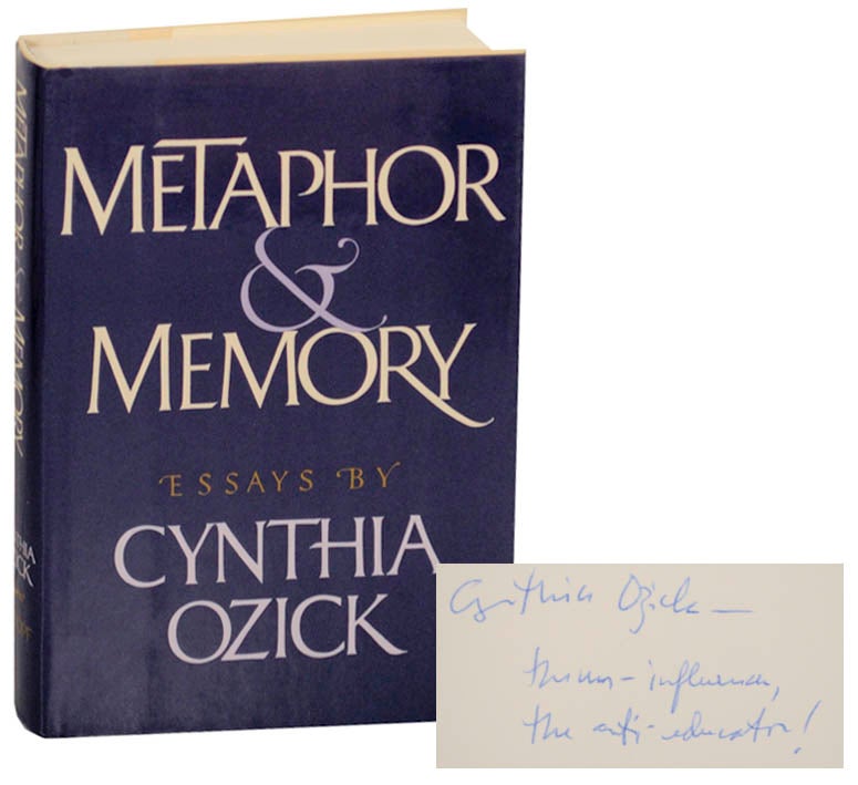 Metaphor & Memory Signed First Edition by Cynthia OZICK on Jeff Hirsch Books