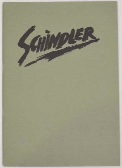 Item #177449 Schindler Bilder 1984 / 1985. Thomas SCHINDLER, Giovanni Testori.