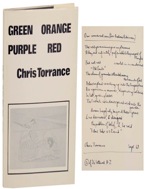 Item #177499 Green Orange Purple Red (Signed Limited Edition). Chris TORRANCE.