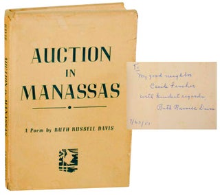 Item #178049 Auction in Manassas (Signed First Edition). Ruth Russell DAVIS
