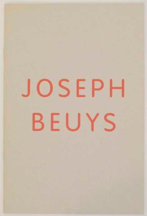 Item #178105 Jopseh Beuys: Actions, Vitrines. Joseph BEUYS