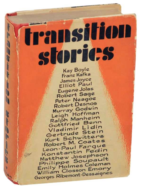 Item #178232 Transition Stories. Eugene JOLAS, Robert Sage.
