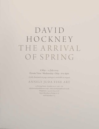 David Hockney: The Arrival of Spring
